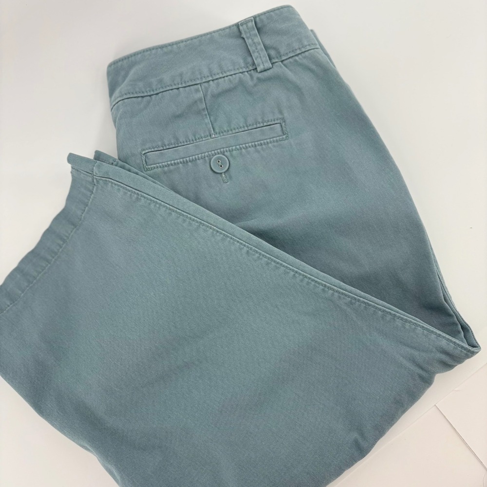 Dockers Women's Blue Cropped Capri Pants Size 8 Cotton Blend Casual